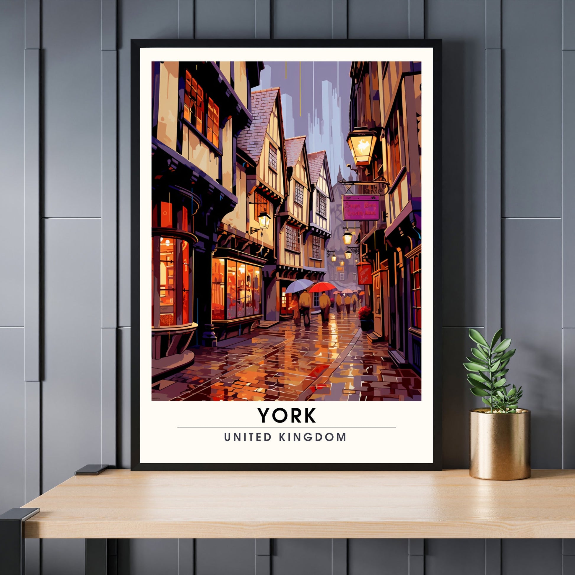 Affiche York | impression de voyage York | Impression York | Affiche Royaume-Uni