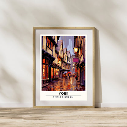 Affiche York | impression de voyage York | Impression York | Affiche Royaume-Uni