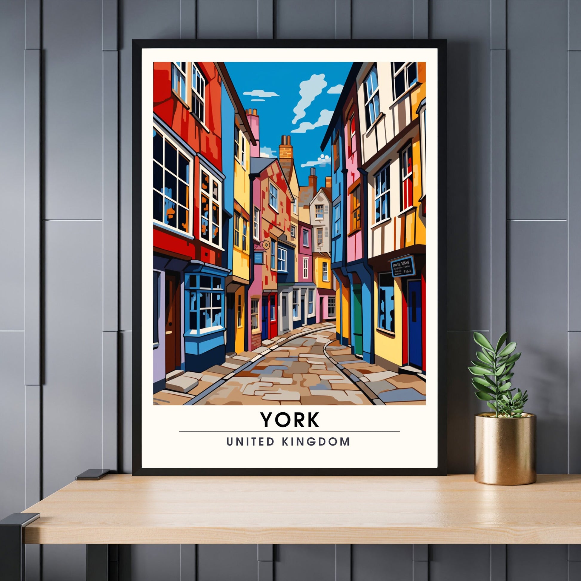 Affiche York | impression de voyage York | Impression York | Affiche Royaume-Uni