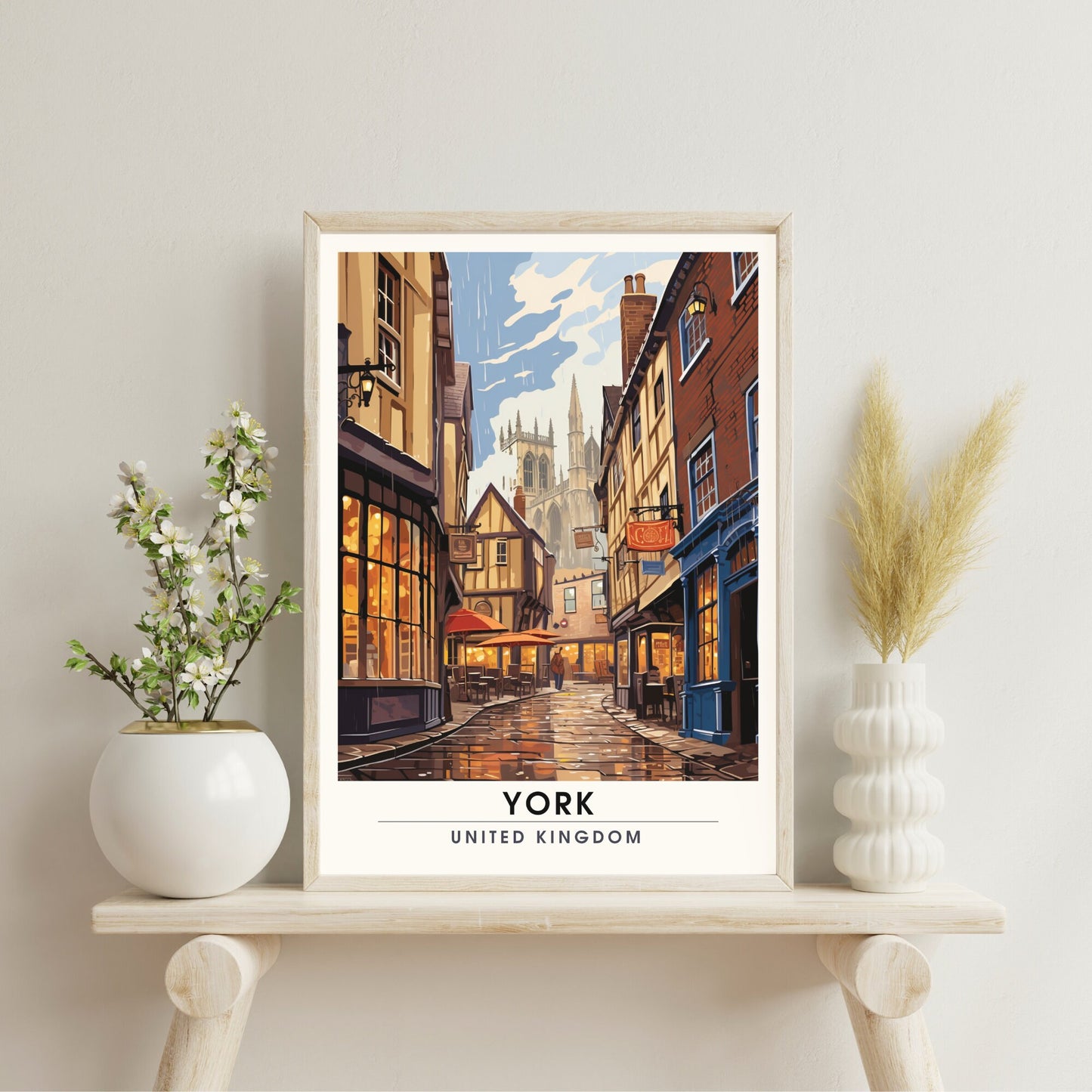 Affiche York | impression de voyage York | Impression York | Affiche Royaume-Uni