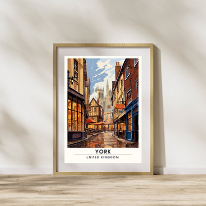 Affiche York | impression de voyage York | Impression York | Affiche Royaume-Uni