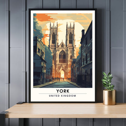 Affiche York | impression de voyage York | Impression York | Affiche Royaume-Uni