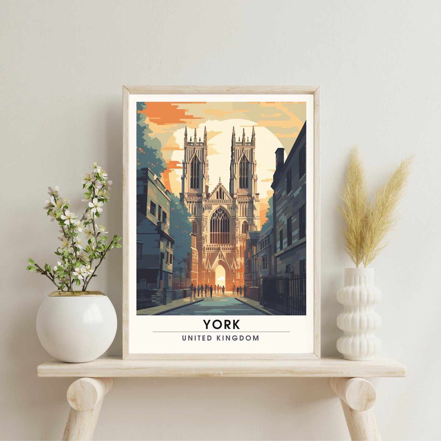 Affiche York | impression de voyage York | Impression York | Affiche Royaume-Uni