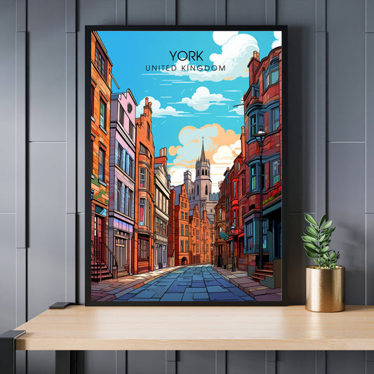 Affiche York | impression de voyage York | Impression York | Affiche Royaume-Uni