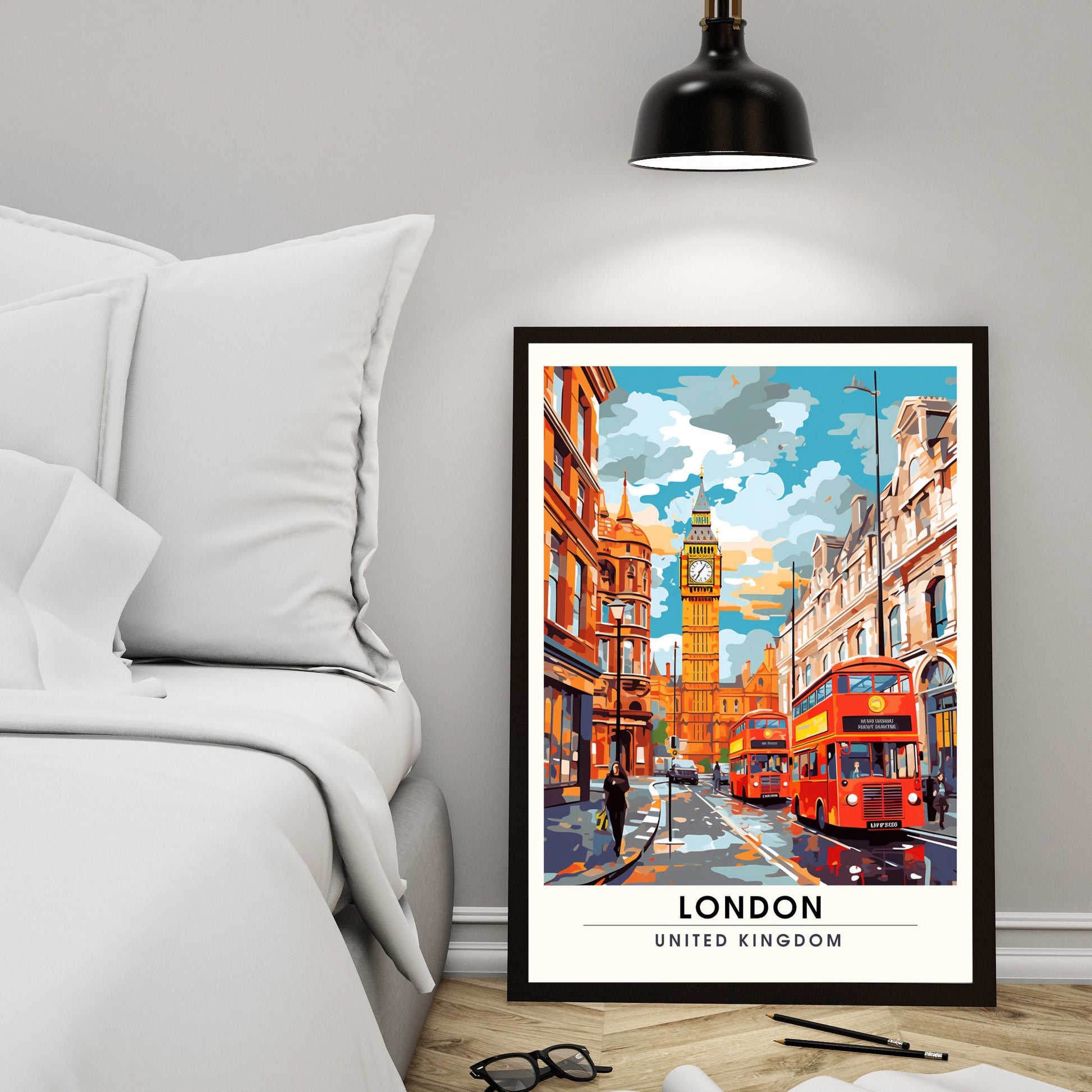 Affiche Londres | impression de voyage Londres | Impression Londres | Affiche Royaume-Uni