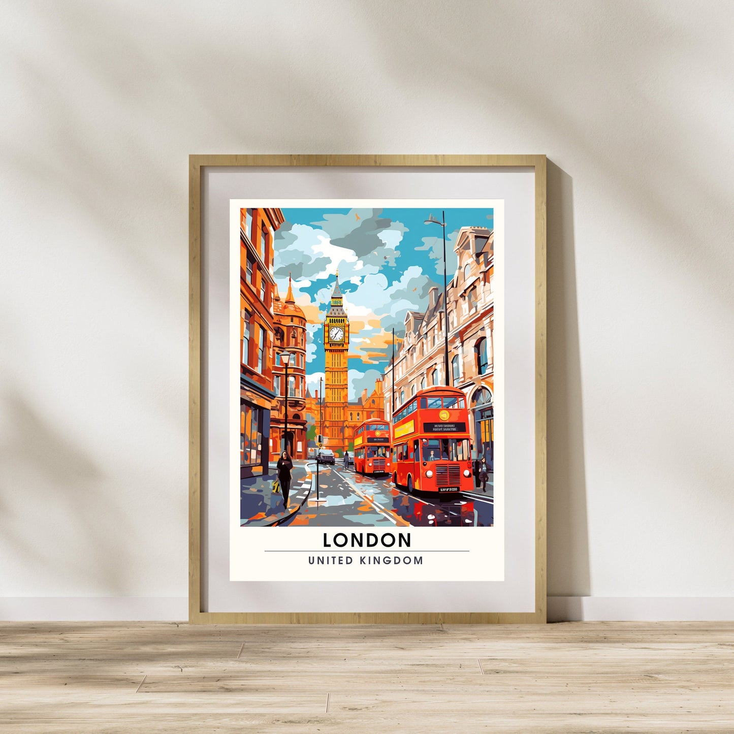 Affiche Londres | impression de voyage Londres | Impression Londres | Affiche Royaume-Uni