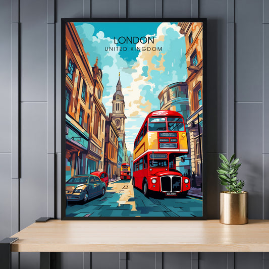 Affiche Londres | impression de voyage Londres | Impression Londres | Affiche Royaume-Uni