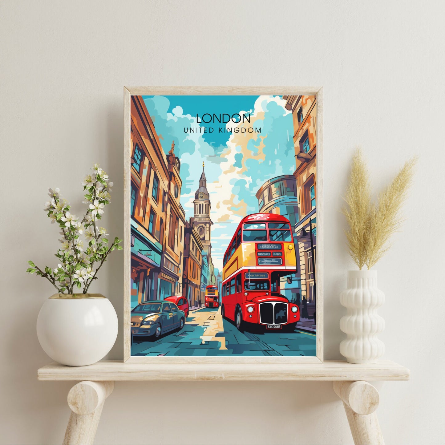 Affiche Londres | impression de voyage Londres | Impression Londres | Affiche Royaume-Uni