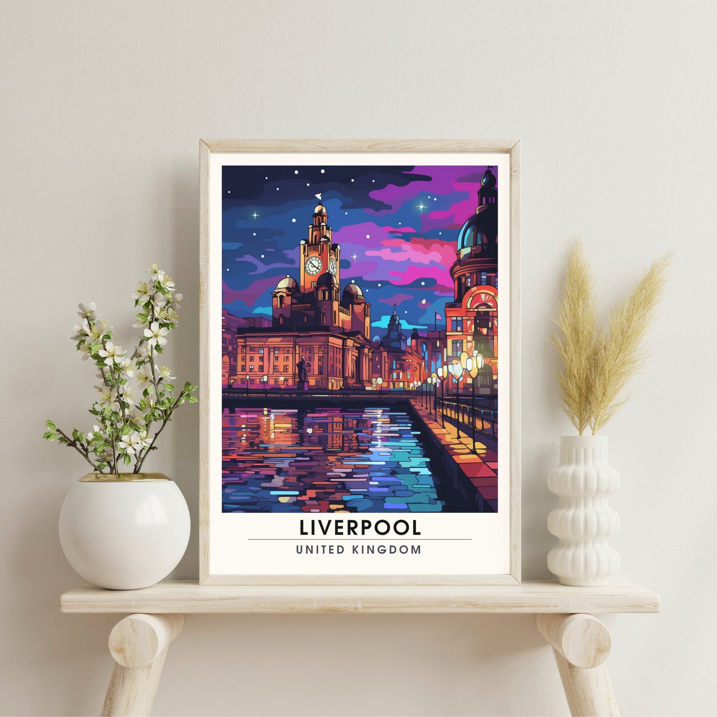 Affiche Liverpool | impression de voyage Liverpool | Impression Liverpool