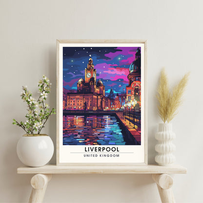 Affiche Liverpool | impression de voyage Liverpool | Impression Liverpool