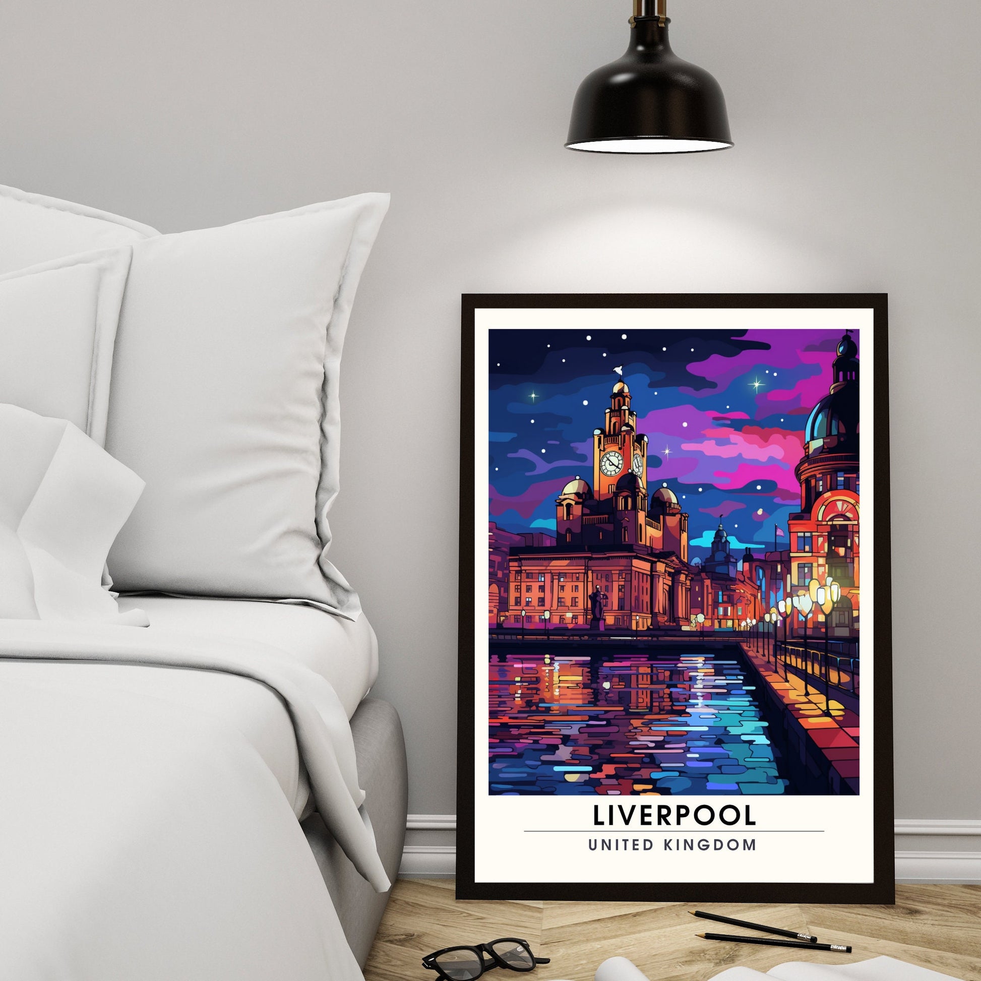 Affiche Liverpool | impression de voyage Liverpool | Impression Liverpool