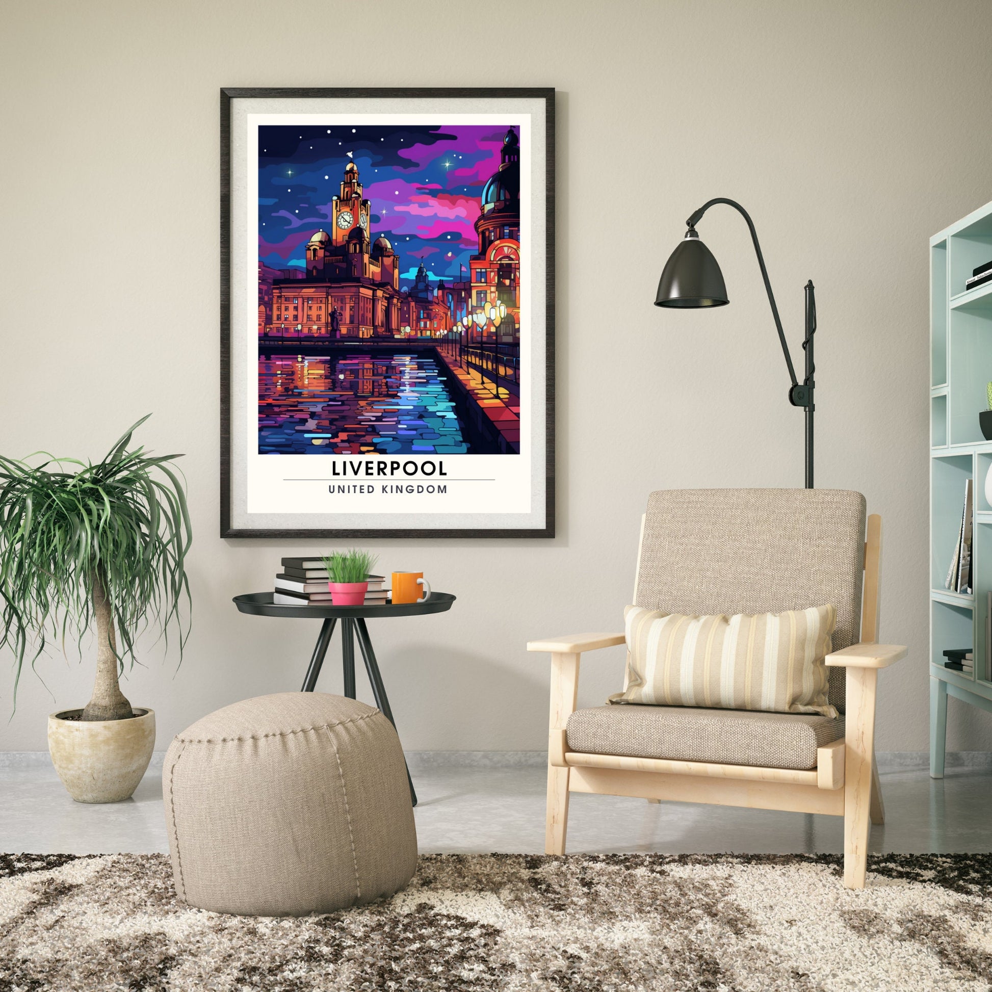 Affiche Liverpool | impression de voyage Liverpool | Impression Liverpool