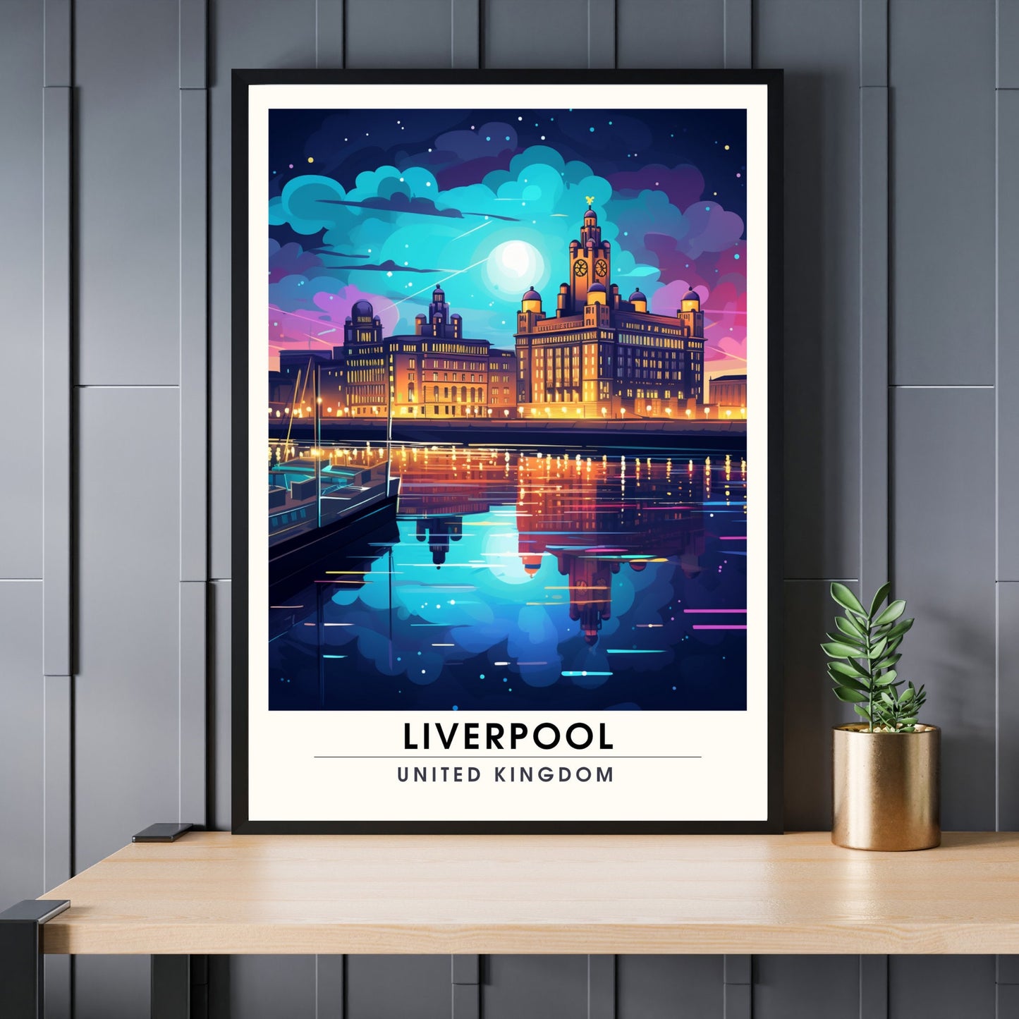 Affiche Liverpool | impression de voyage Liverpool | Impression Liverpool