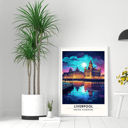 Affiche Liverpool | impression de voyage Liverpool | Impression Liverpool