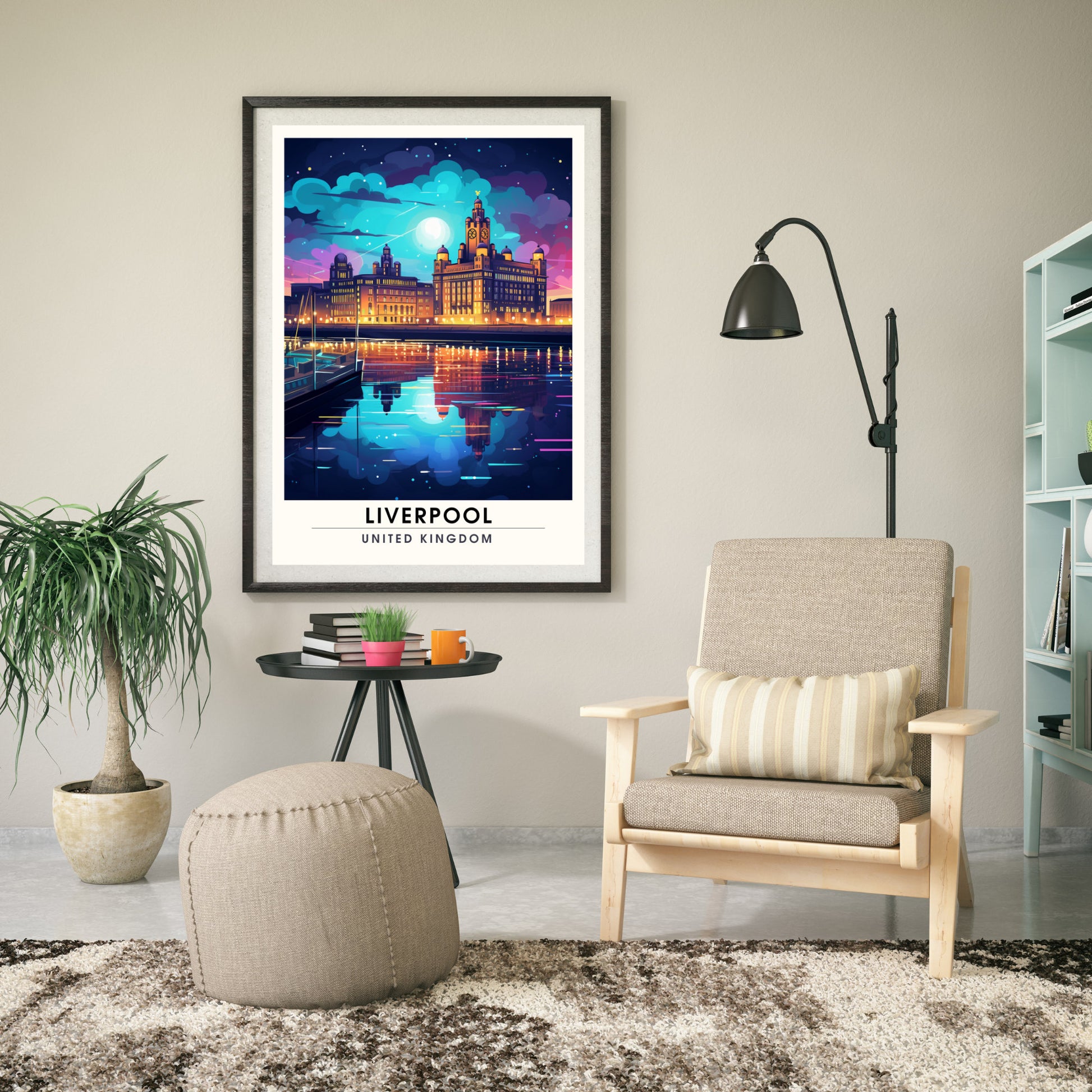 Affiche Liverpool | impression de voyage Liverpool | Impression Liverpool