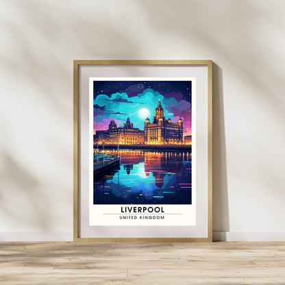 Affiche Liverpool | impression de voyage Liverpool | Impression Liverpool