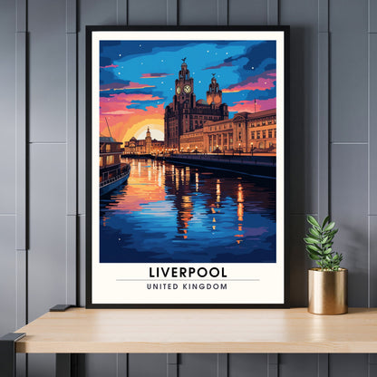 Affiche Liverpool | impression de voyage Liverpool | Impression Liverpool