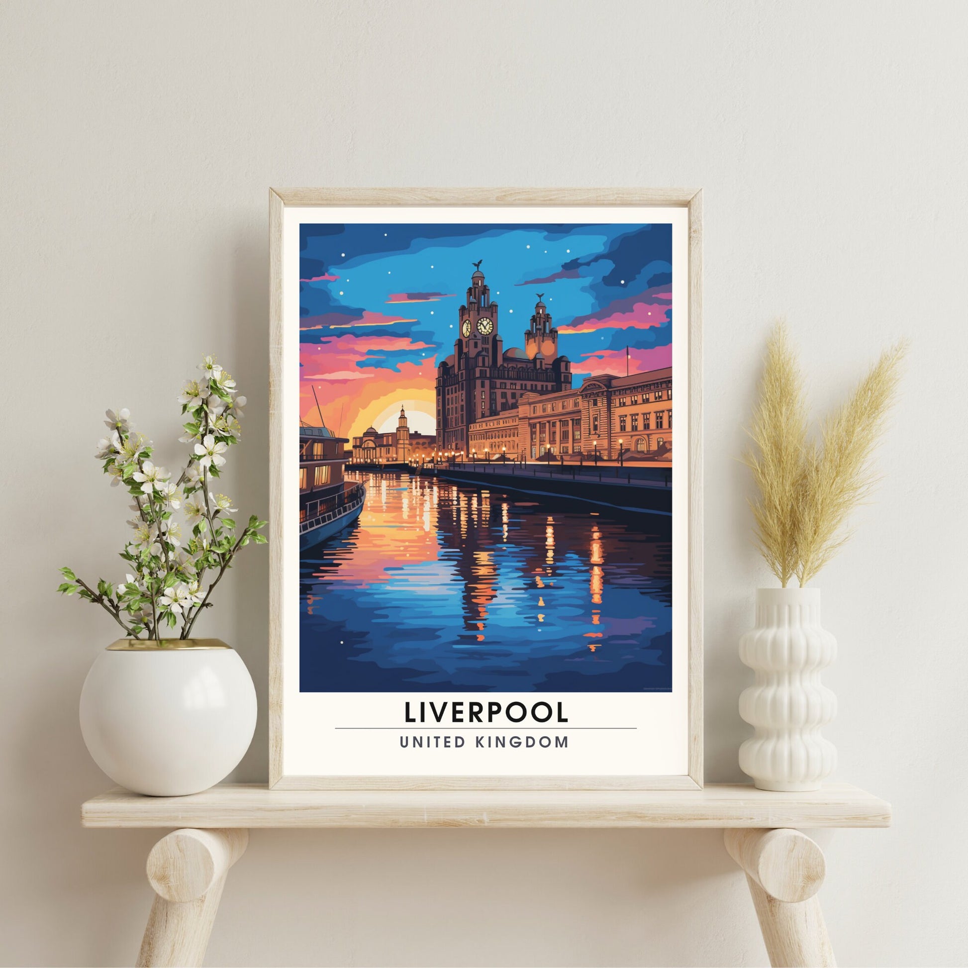 Affiche Liverpool | impression de voyage Liverpool | Impression Liverpool