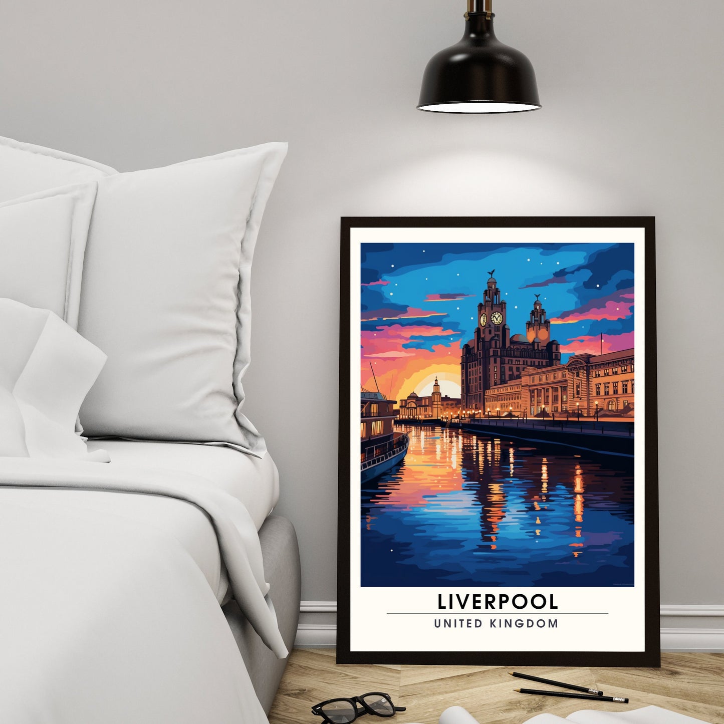 Affiche Liverpool | impression de voyage Liverpool | Impression Liverpool