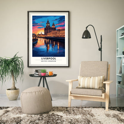 Affiche Liverpool | impression de voyage Liverpool | Impression Liverpool