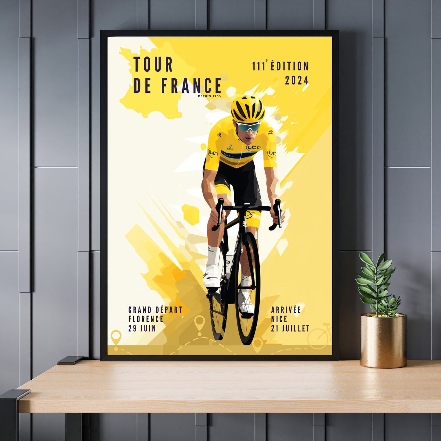 Affiche tour de France 2024