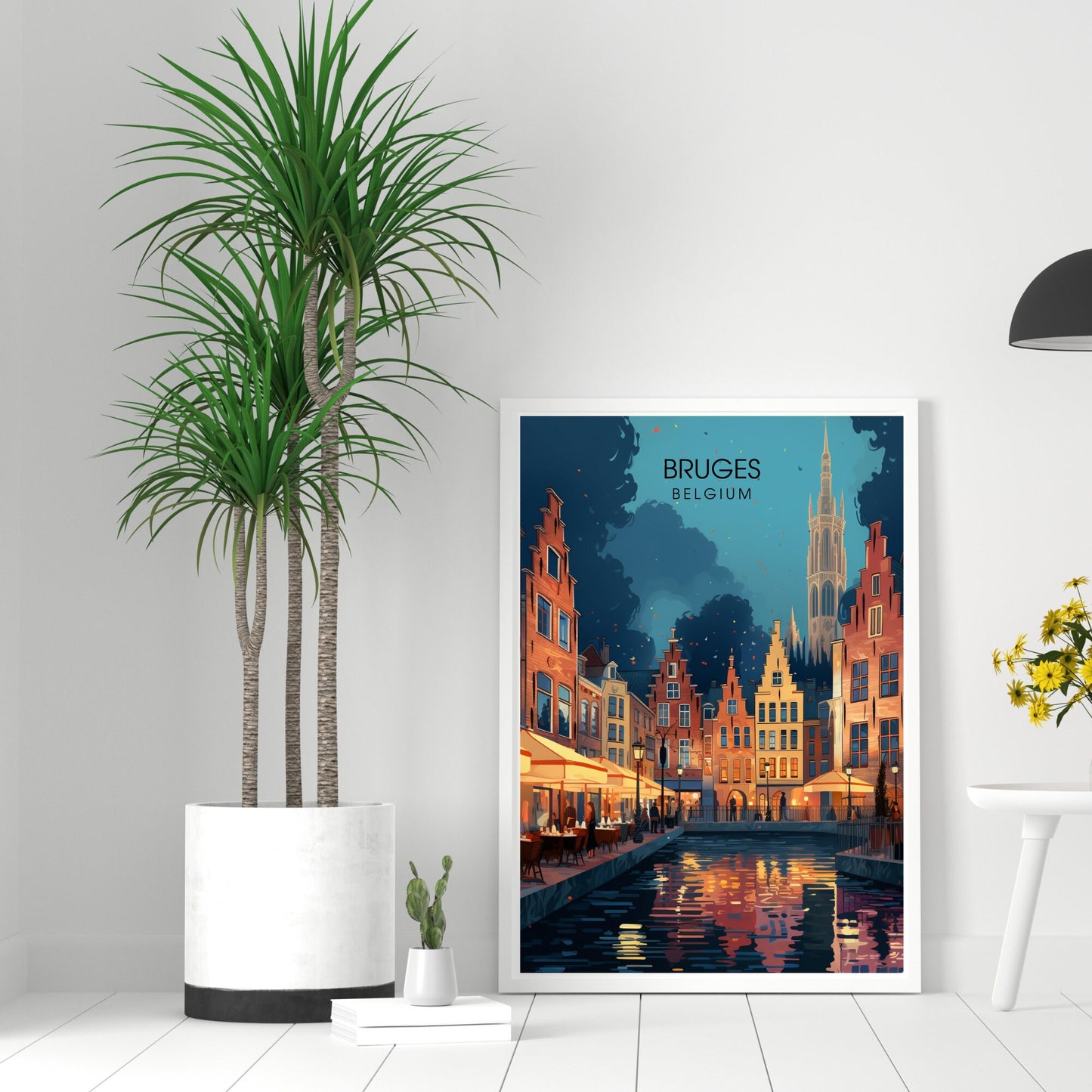 Affiche Bruges- Impression de voyage Bruges - Impression Bruges - Collection Souvenirs Belgique