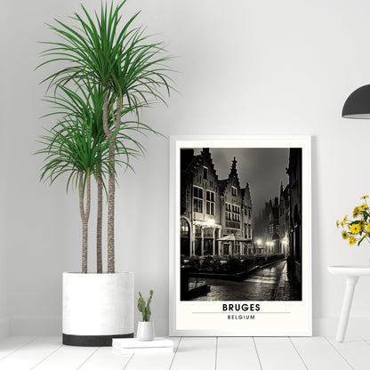 Affiche Bruges- Impression de voyage Bruges - Impression Bruges - Collection Souvenirs Belgique