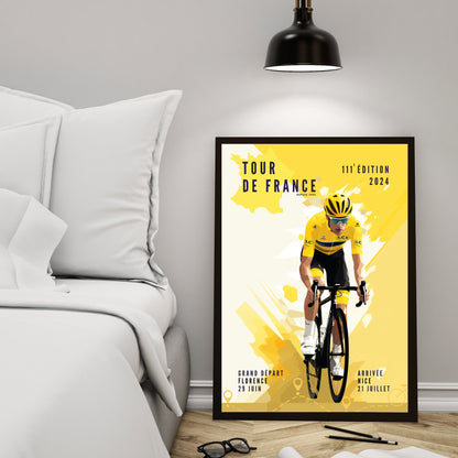 Affiche tour de France 2024