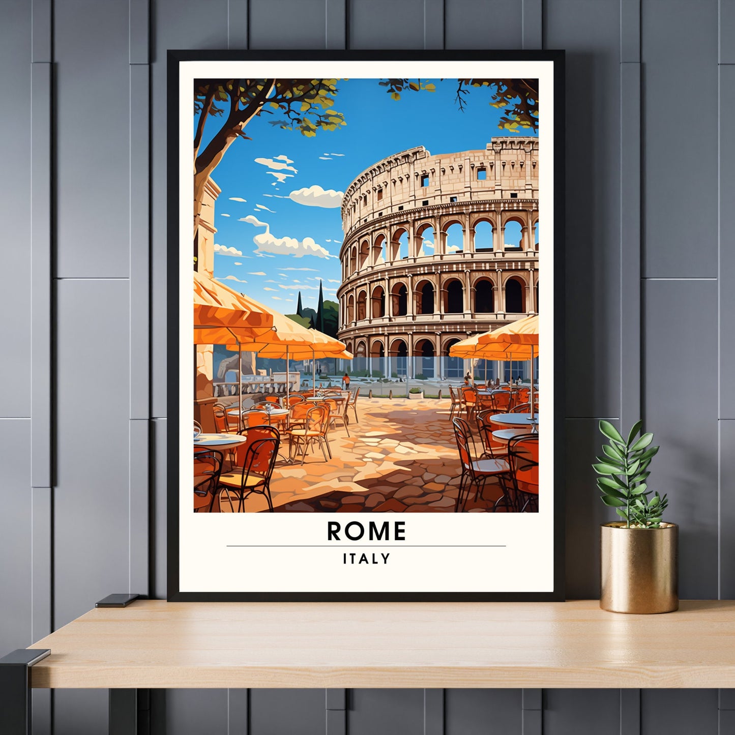 Affiche Rome | impression de voyage Rome | Impression Rome Colisée | Affiche Italie