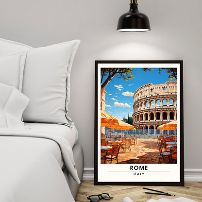 Affiche Rome | impression de voyage Rome | Impression Rome Colisée | Affiche Italie