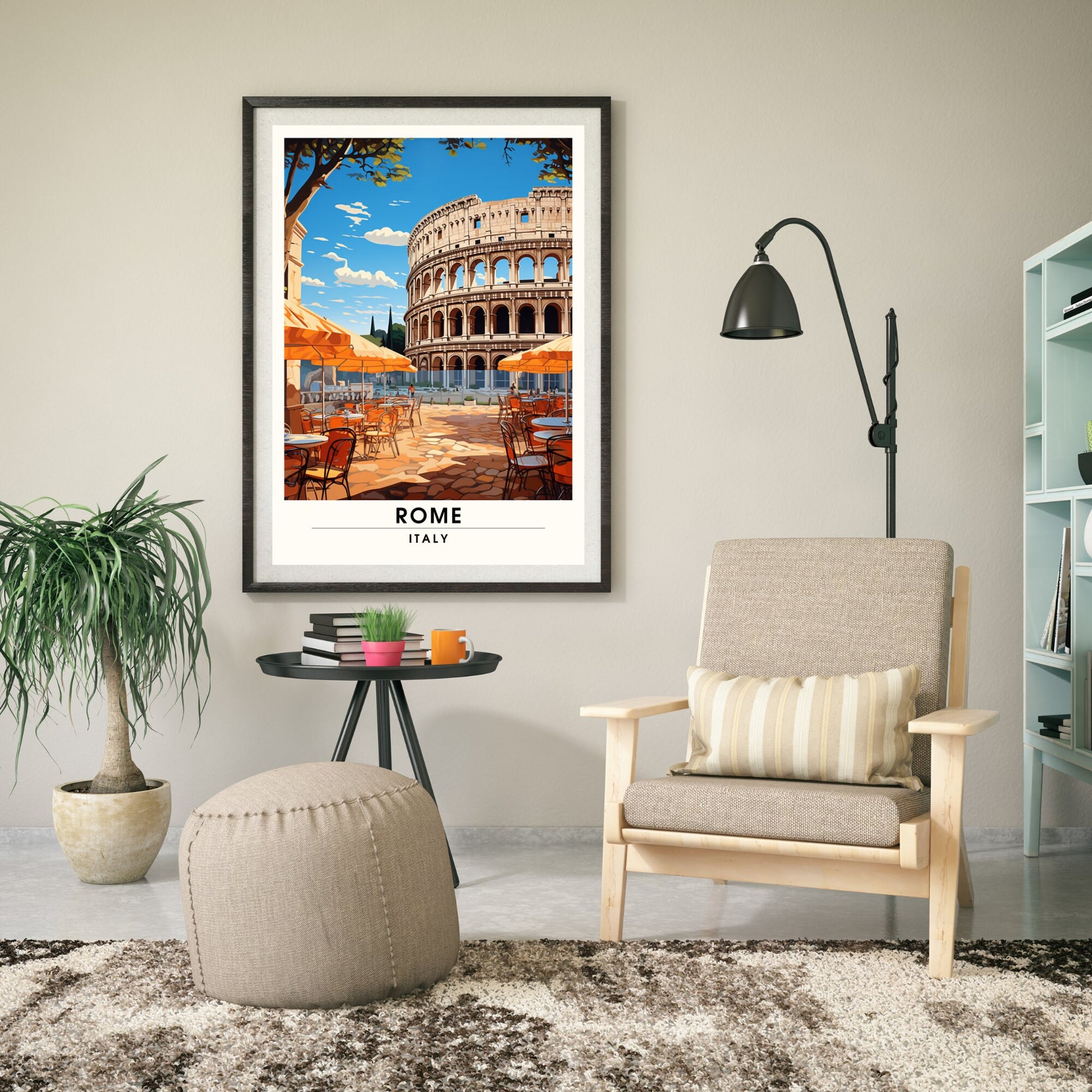 Affiche Rome | impression de voyage Rome | Impression Rome Colisée | Affiche Italie