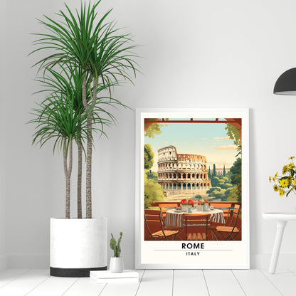 Affiche Rome | impression de voyage Rome | Impression Rome Colisée | Affiche Italie