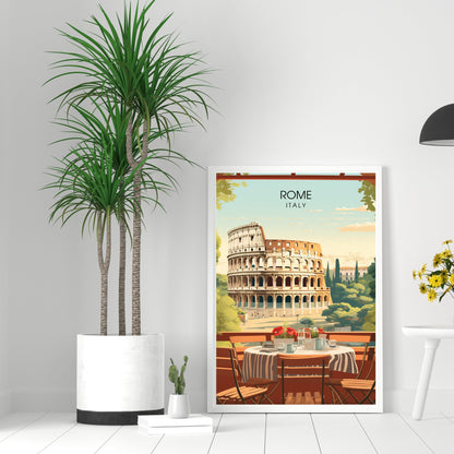 Affiche Rome | impression de voyage Rome | Impression Rome Colisée | Affiche Italie