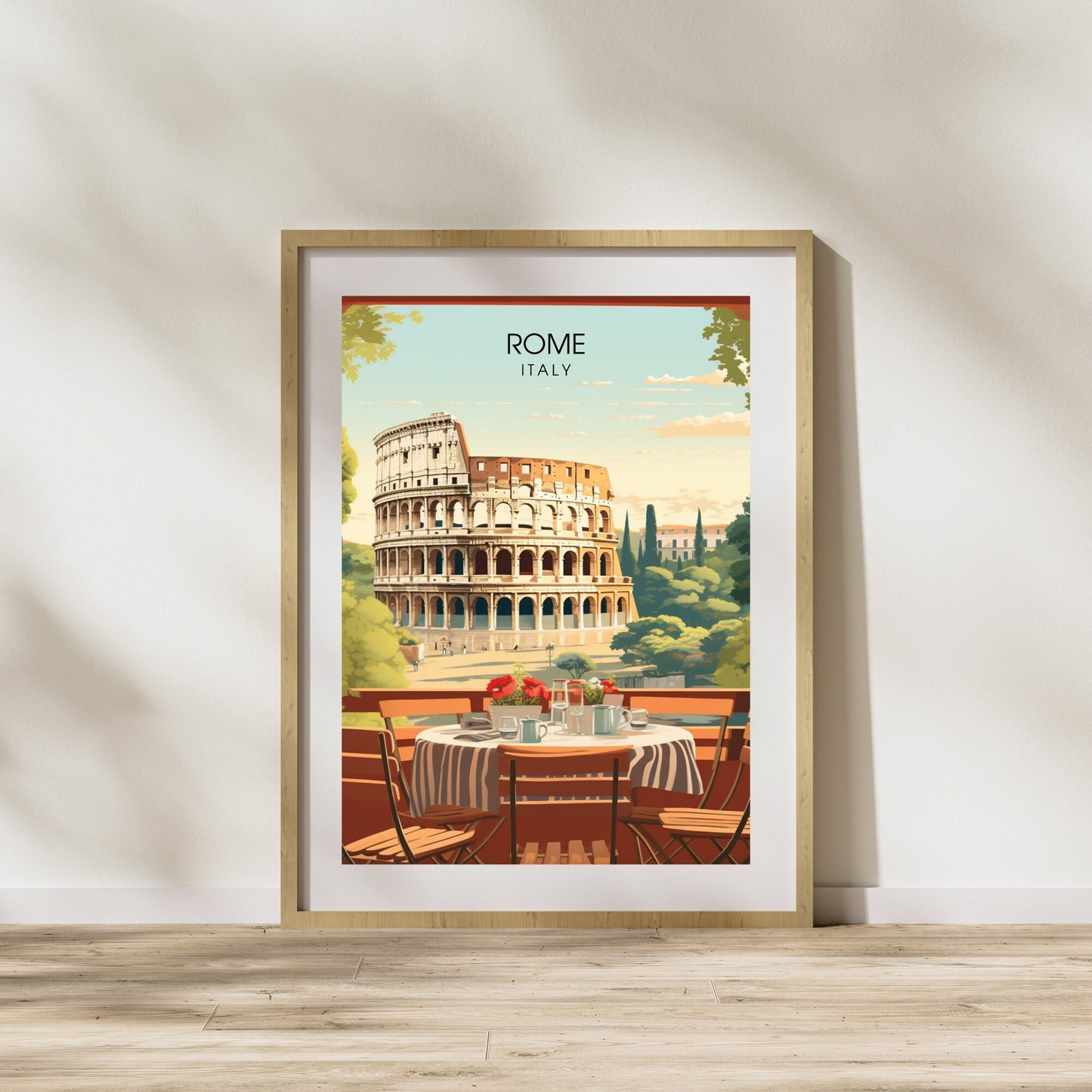 Affiche Rome | impression de voyage Rome | Impression Rome Colisée | Affiche Italie