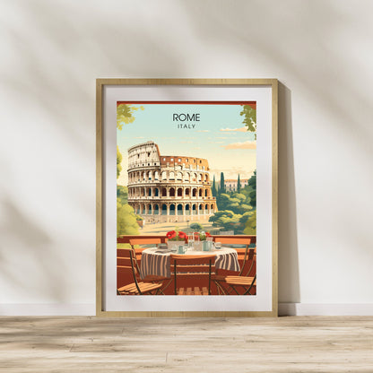 Affiche Rome | impression de voyage Rome | Impression Rome Colisée | Affiche Italie