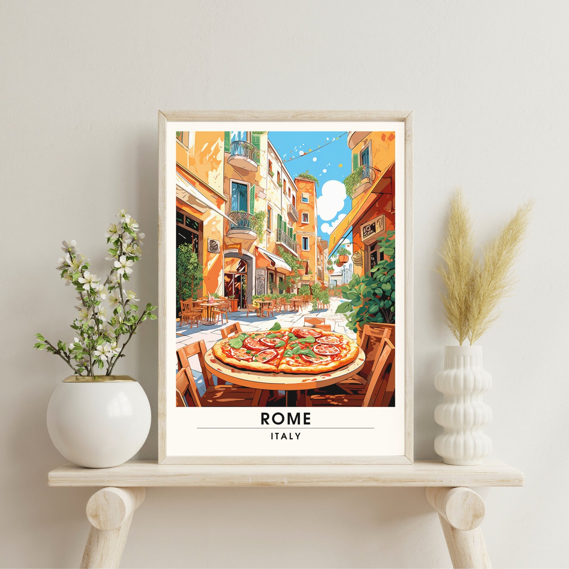 Affiche Rome | impression de voyage Rome | Impression Rome | Affiche Italie | Affiche Restaurent