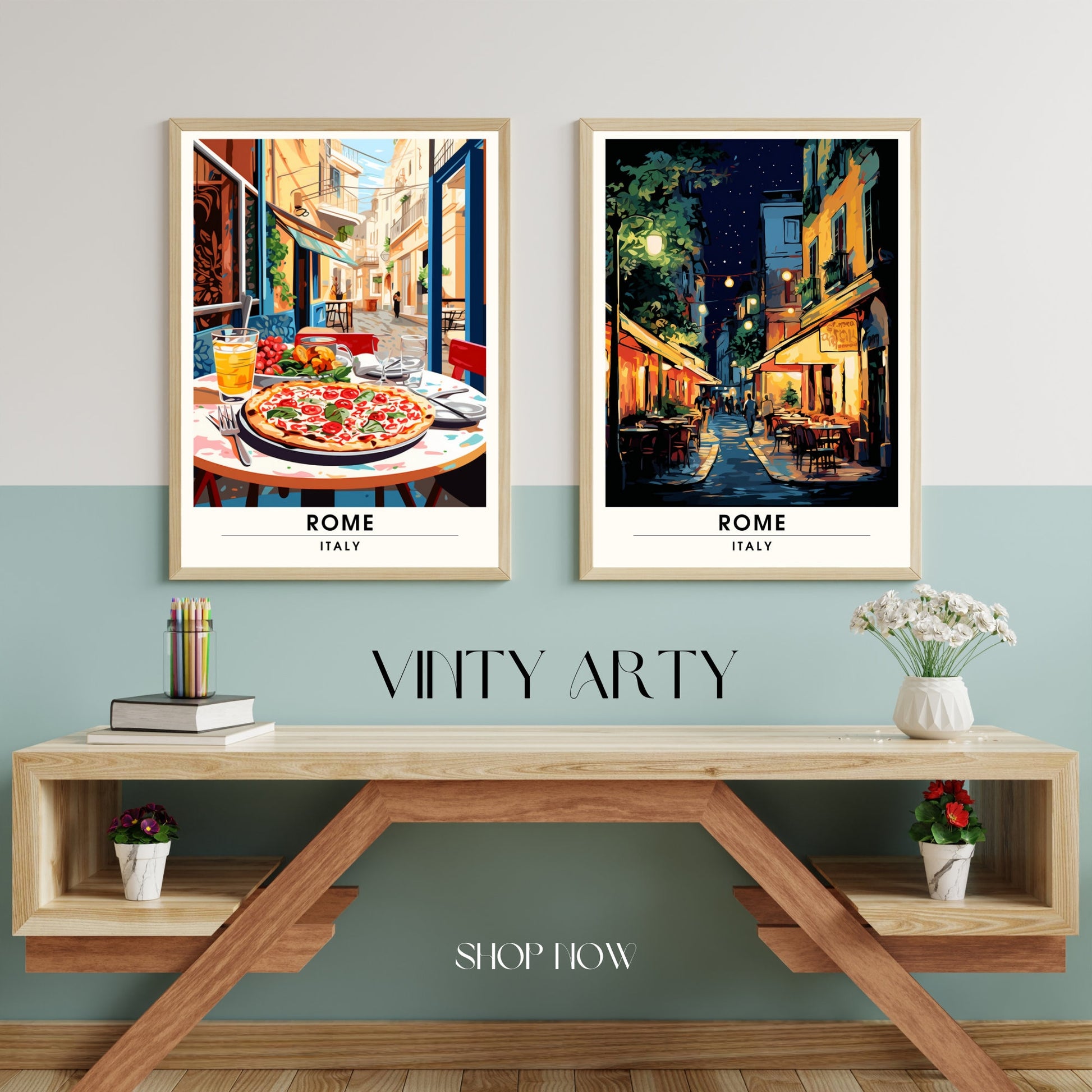 Affiche Rome | impression de voyage Rome | Impression Rome | Affiche Italie | Affiche Restaurent