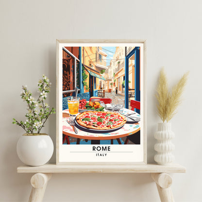 Affiche Rome | impression de voyage Rome | Impression Rome | Affiche Italie | Affiche Restaurent