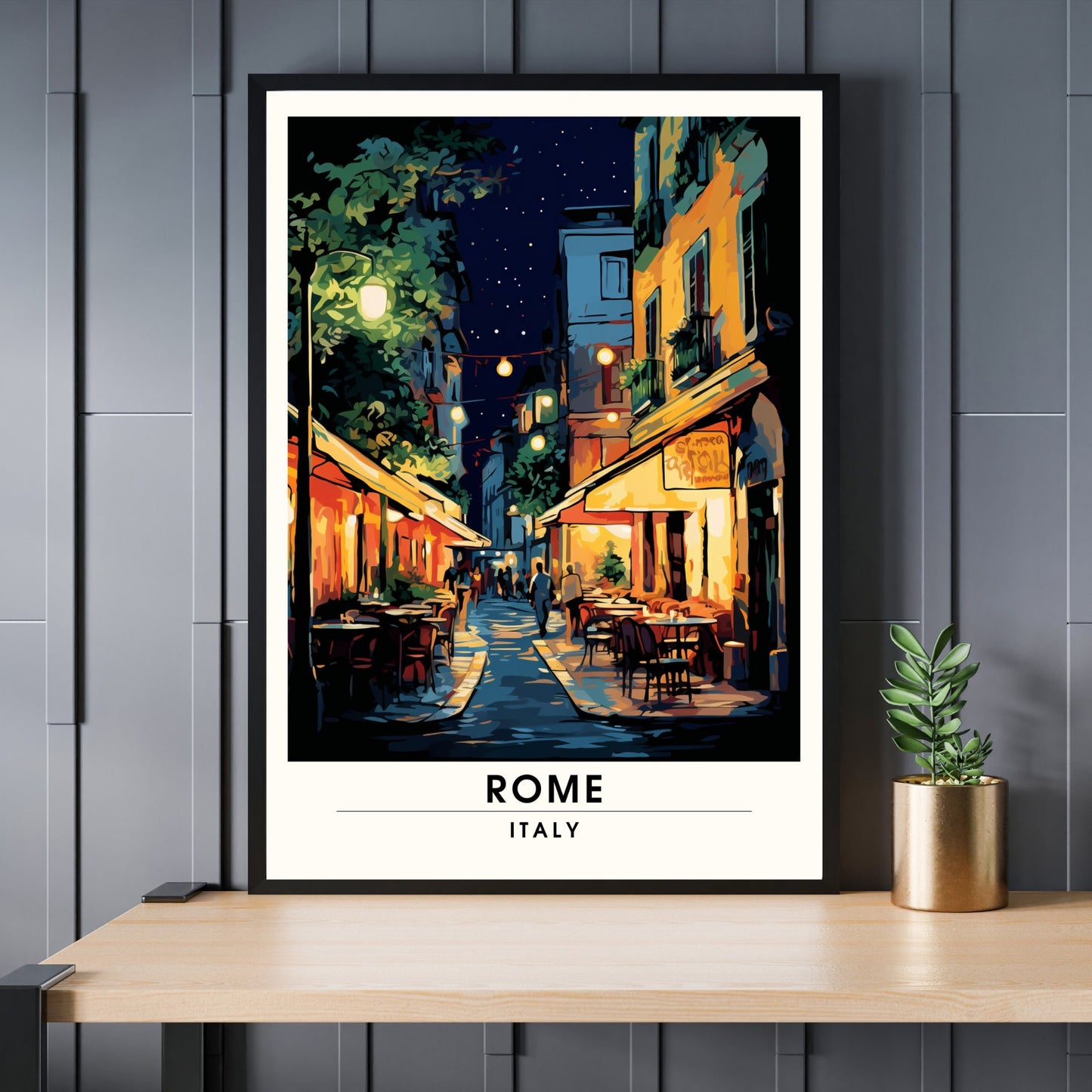 Affiche Rome | impression de voyage Rome | Impression Rome | Affiche Italie | Rome la nuit