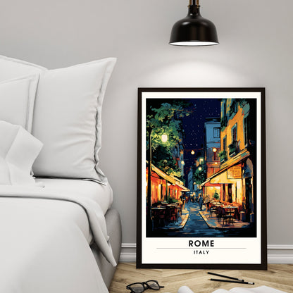 Affiche Rome | impression de voyage Rome | Impression Rome | Affiche Italie | Rome la nuit