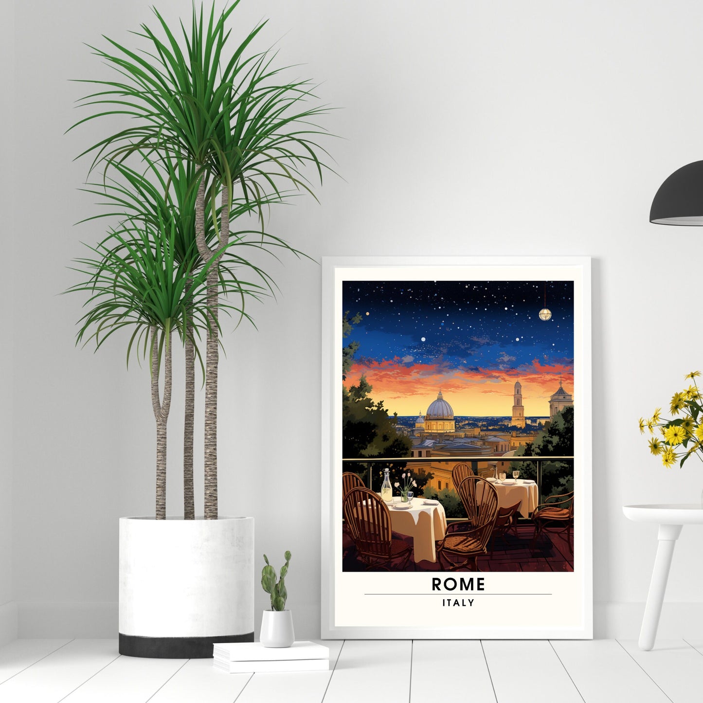 Affiche Rome | impression de voyage Rome | Impression Rome | Affiche Italie | Rome la nuit