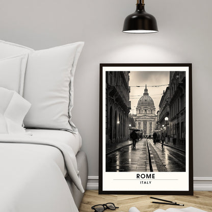 Affiche Rome | impression de voyage Rome | Impression Rome | Affiche Italie | Rome noir et blanc