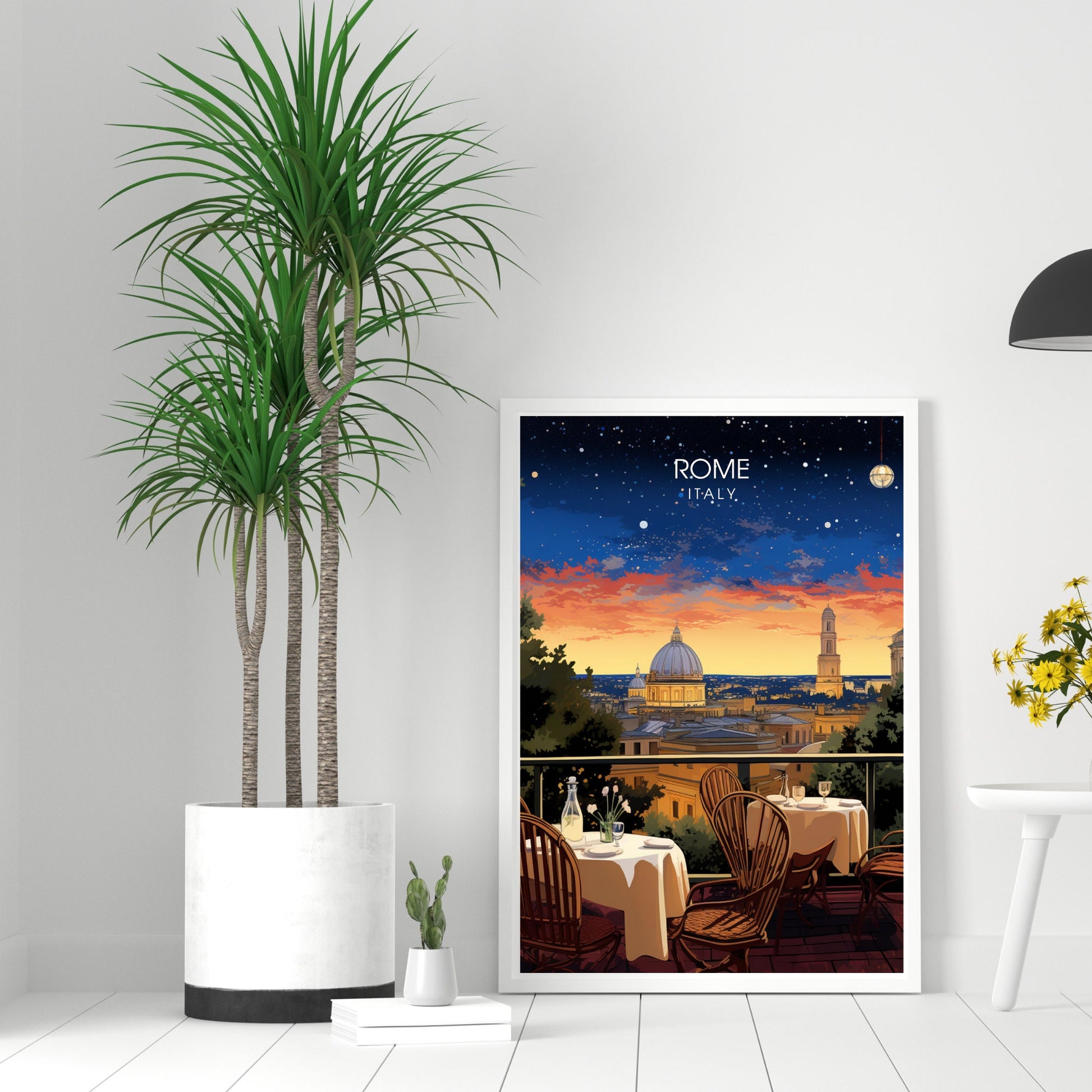 Affiche Rome | impression de voyage Rome | Impression Rome | Affiche Italie | Rome la nuit