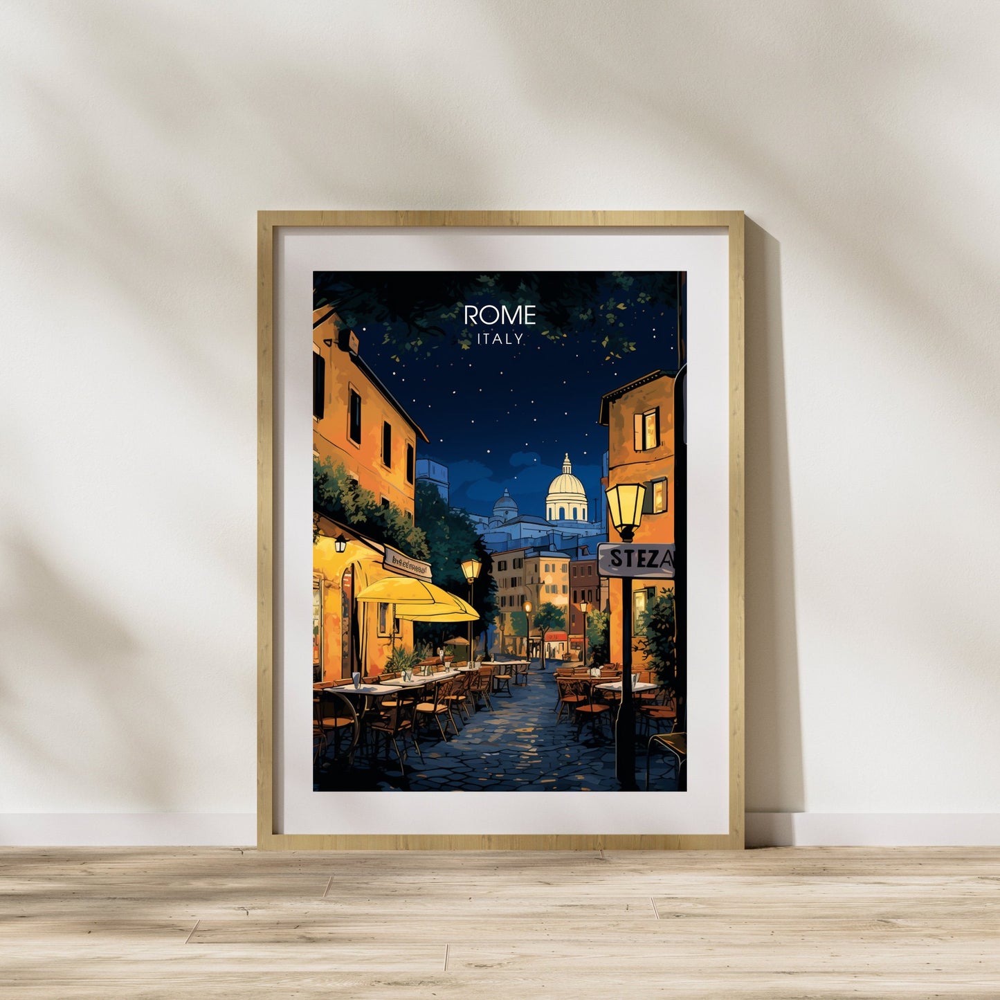 Affiche Rome | impression de voyage Rome | Impression Rome | Affiche Italie | Rome la nuit