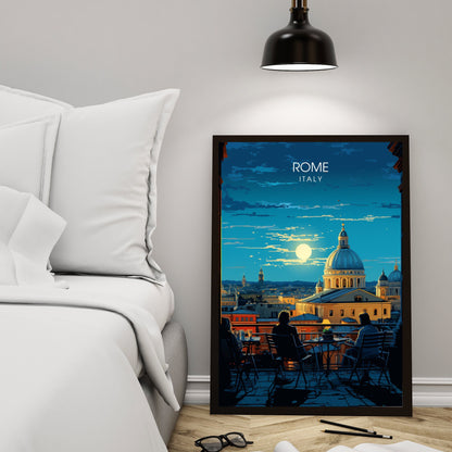 Affiche Rome | impression de voyage Rome | Impression Rome | Affiche Italie | Rome la nuit