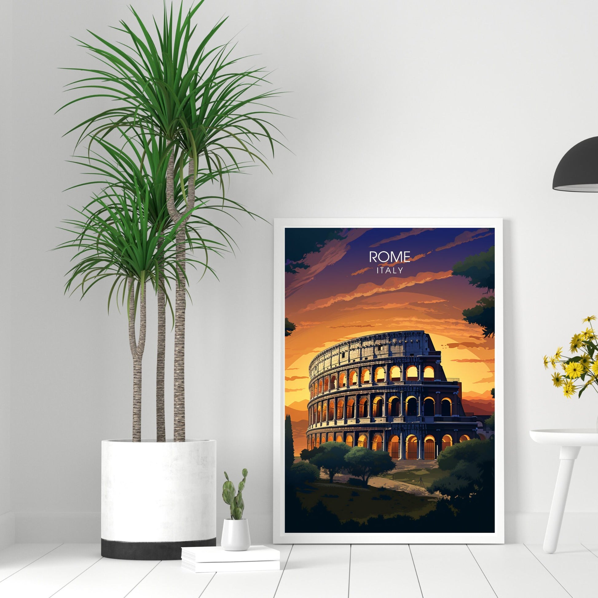 Affiche Rome | impression de voyage Rome | Impression Rome | Affiche Italie | Rome la nuit