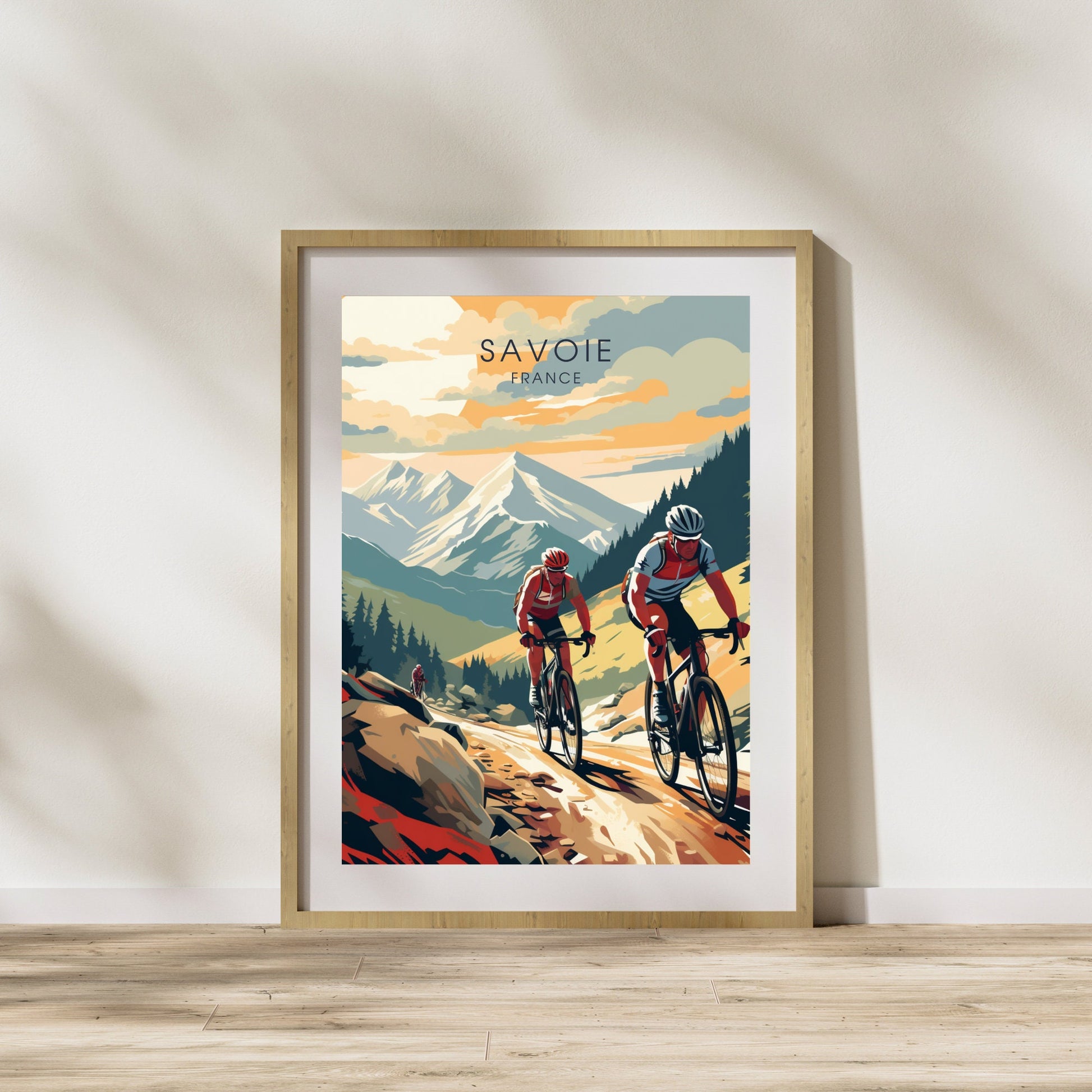 Affiche Savoie | Affiche VTT | Affiche Vélo | Impression VTT | Affiche randonnée