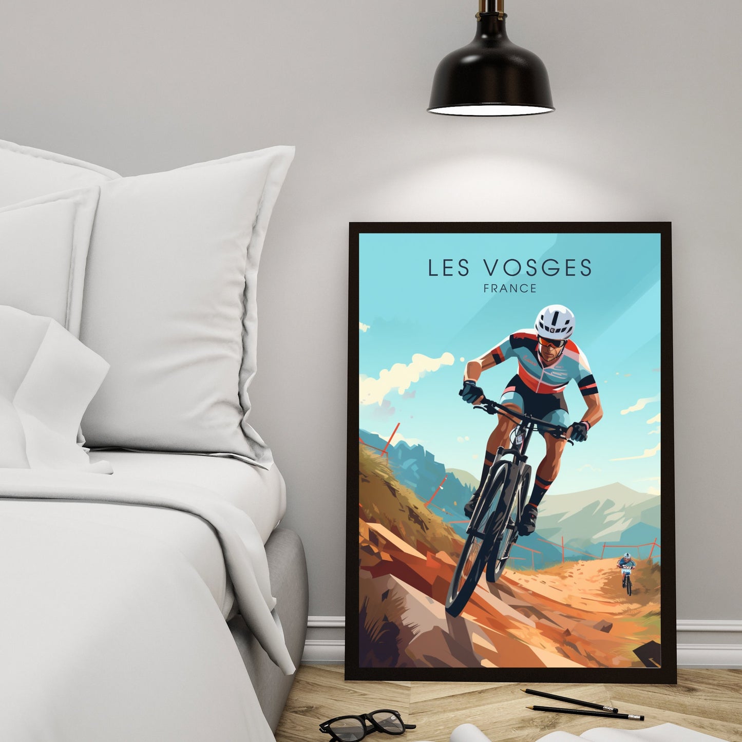 Affiche Les Vosges | Affiche VTT | Affiche Vélo | Impression VTT