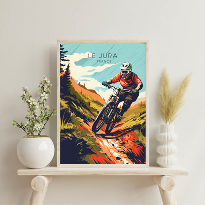 Affiche Le Jura | Affiche VTT | Affiche Vélo | Impression VTT