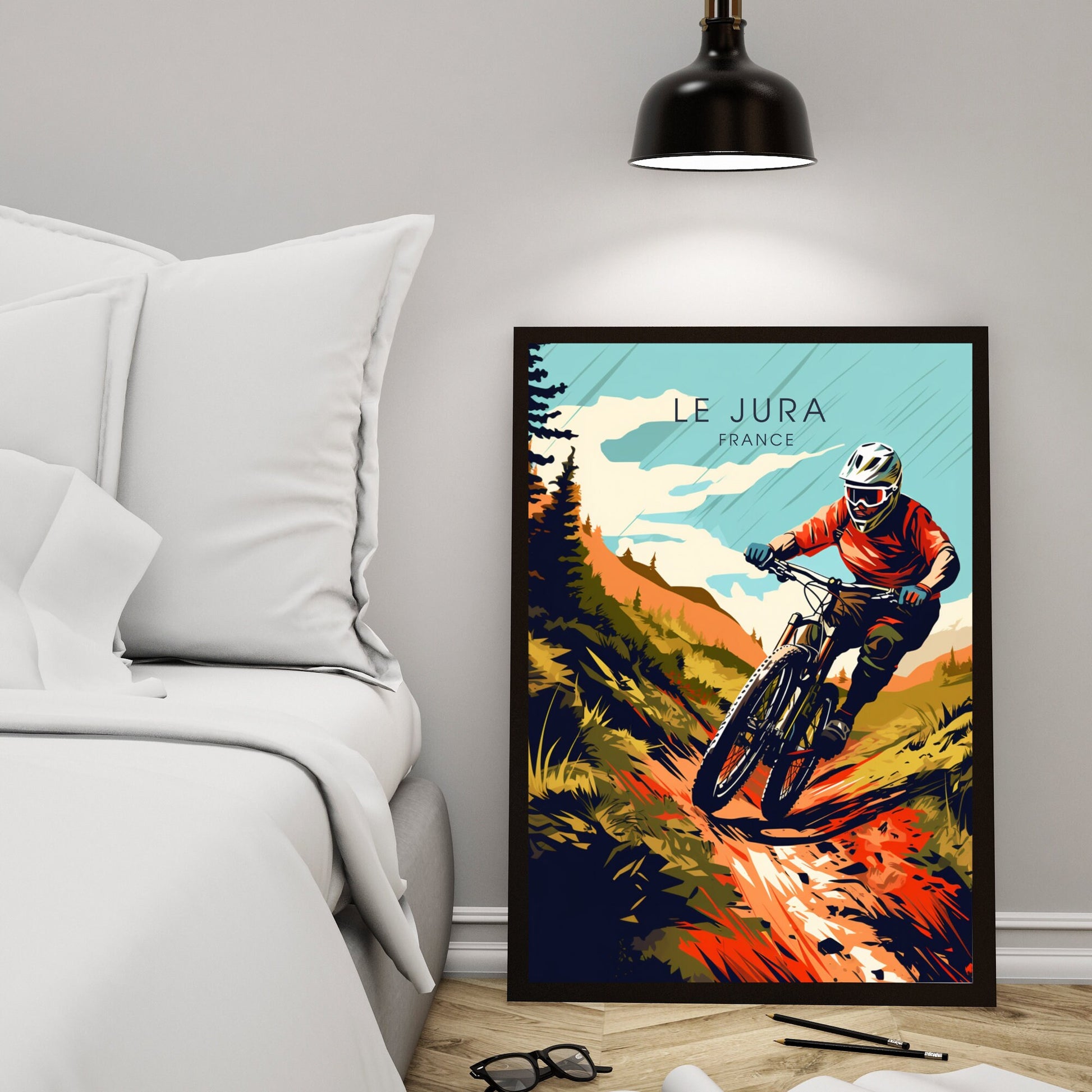 Affiche Le Jura | Affiche VTT | Affiche Vélo | Impression VTT